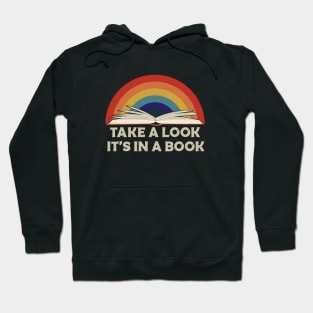 Take a Look, it's In a Book Hoodie